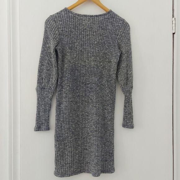 Madewell Ribbed Bubble-Sleeve Dress - Picture 7 of 16